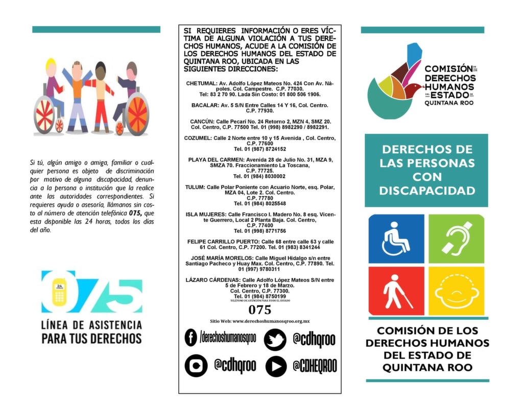 Derechos De Las Personas Con Discapacidad Cdheqroo 5434